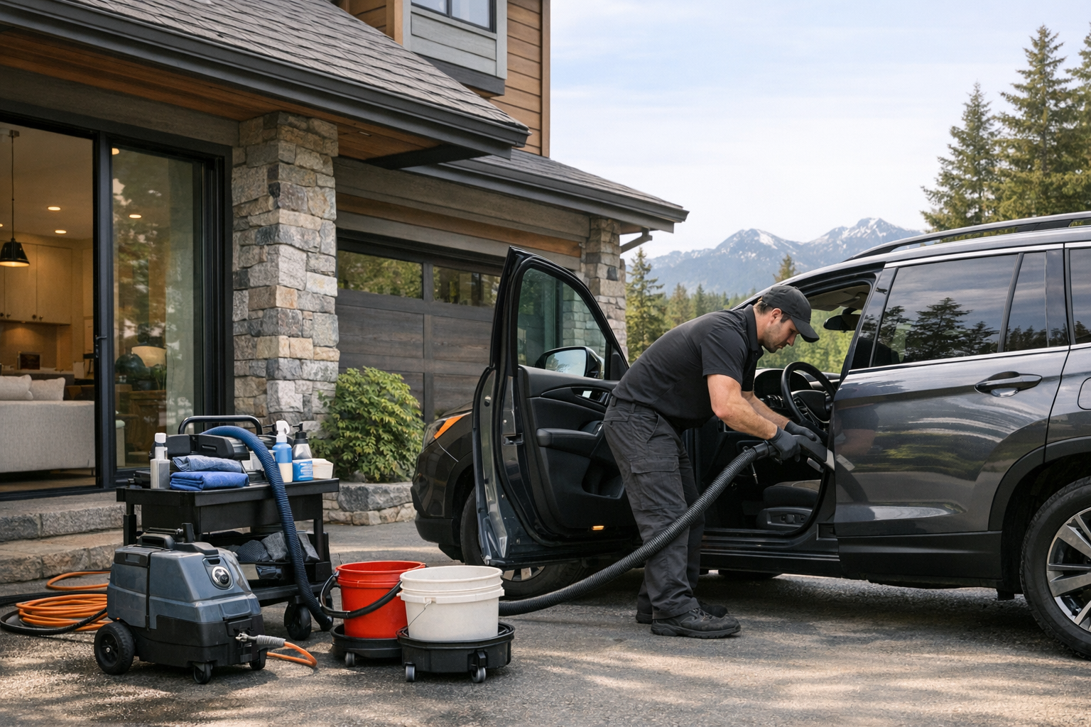 Mobile Detailing illustration for Fraser Valley service coverage