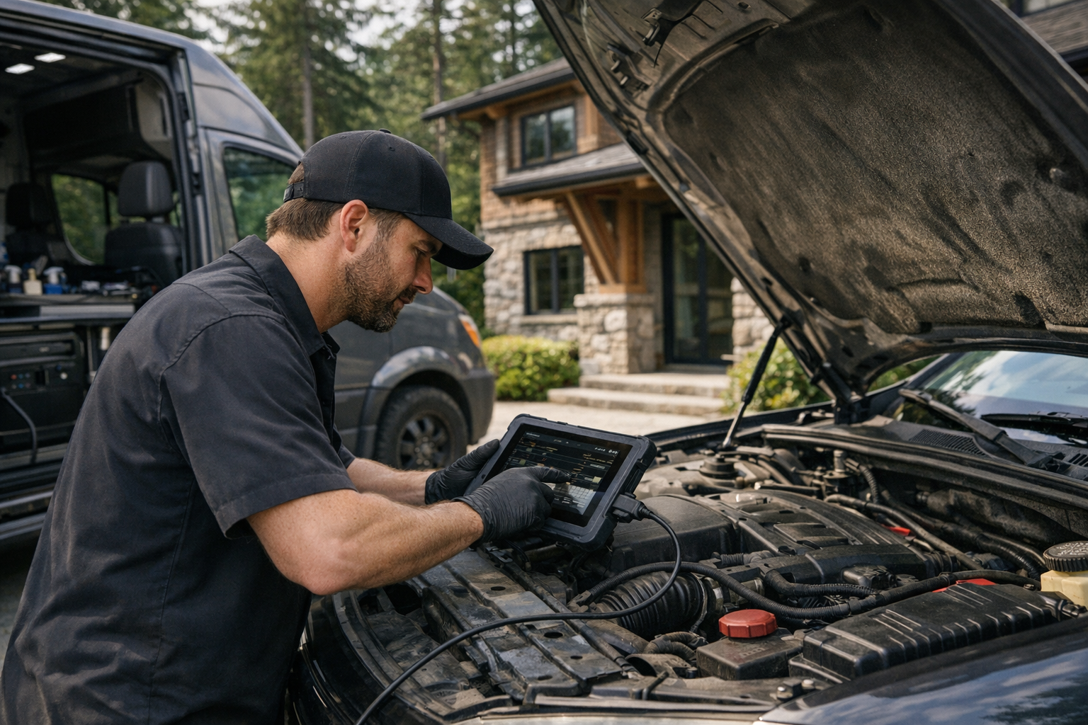 Mobile Detailing mapping illustration